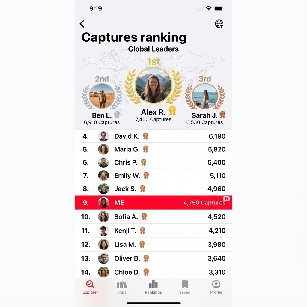 Tripsi global captures ranking leaderboard